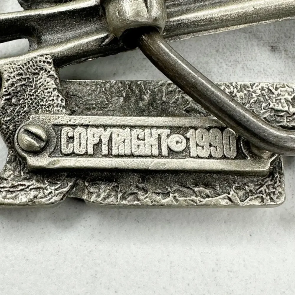 Vintage 1990 Pipe Fitter Belt Buckle Great American Buckle Co ✨